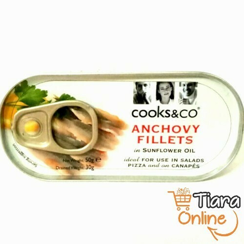 [1093556] COOK & CO - COOKS & CO ANCHOVY FILLETS : 50 GR