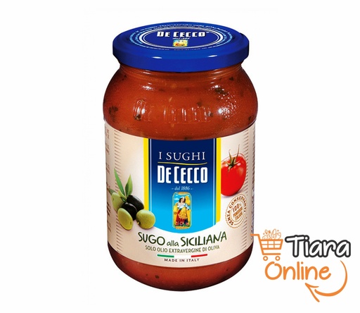 [1163588] DE CECCO - SUGO ALLA SICILIANA : 400 GR