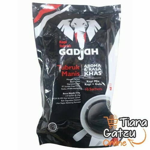 [1125173] GADJAH - KOPI TUBRUK+GULA : 10X25 GR