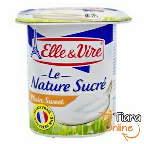 [1813090] ELLE & VIRE - YOGURT PLAIN SWEET : 125 GR 